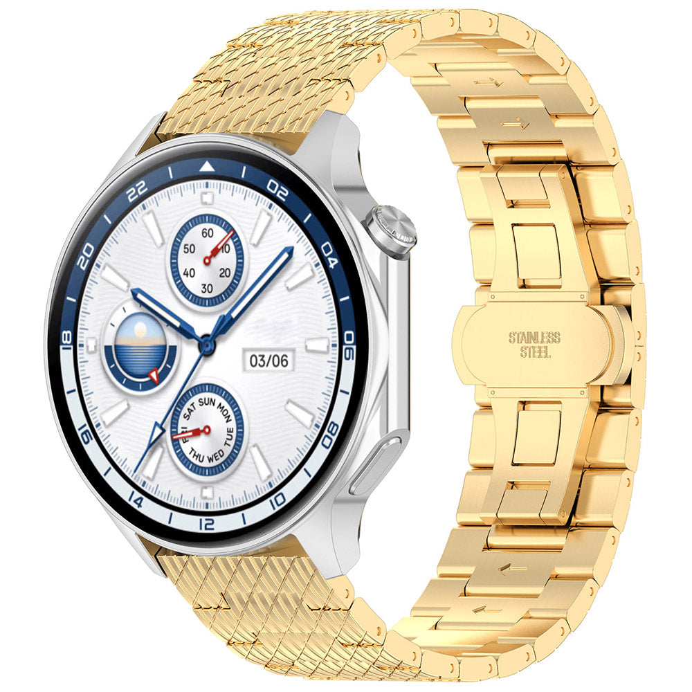 Techsuit W052 Armband für Huawei Watch / Xiaomi Watch Series, 22mm, Goldfarben