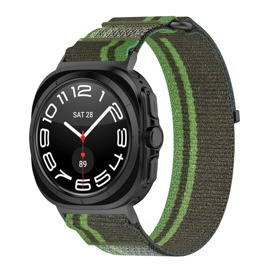 Bracelet Techsuit W054 pour Samsung Galaxy Watch Ultra, Vert Foncé Gris