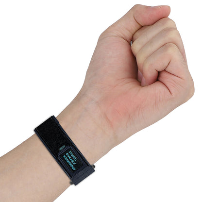 Bracelet Techsuit W057 pour Garmin Instinct / Approach / Fenix Watch Series, 20mm, Noir