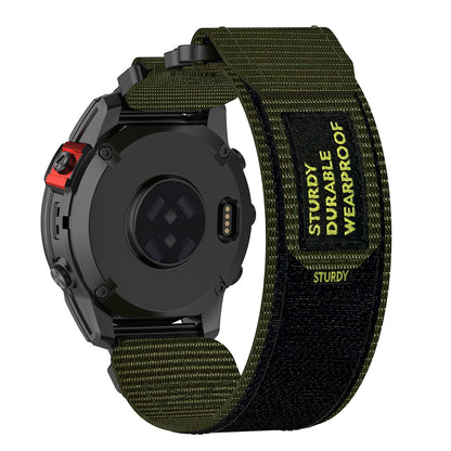 Techsuit W057 band voor Garmin Watch Fenix / Forerunner Series, 22mm, Groen