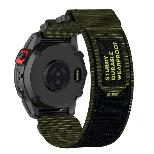 Bracelet Techsuit W057 pour Garmin Watch Fenix / Forerunner Series, 22mm, Vert