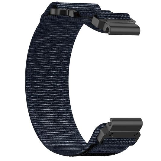 Bracelet Techsuit W057 pour Garmin Watch Fenix Series, 26mm, Bleu Marine