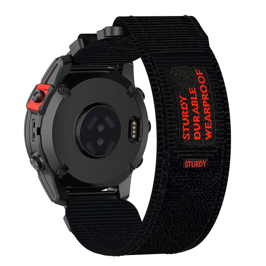 Bracelet Techsuit W057 pour Garmin Watch Fenix Series, 26mm, Noir