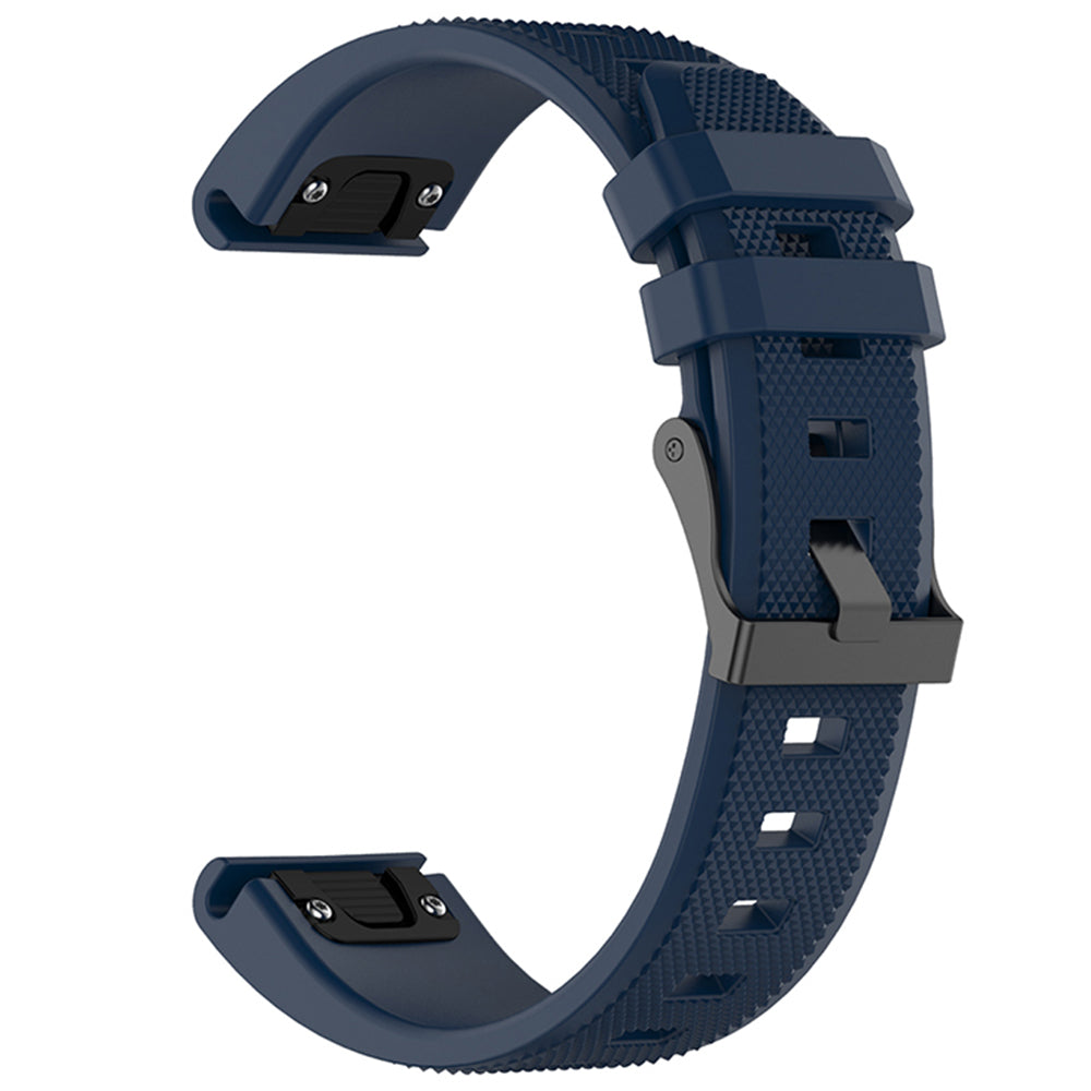 Bracelet Techsuit W058 pour Garmin Instinct / Approach / Fenix Watch Series, 20mm, Bleu Marine