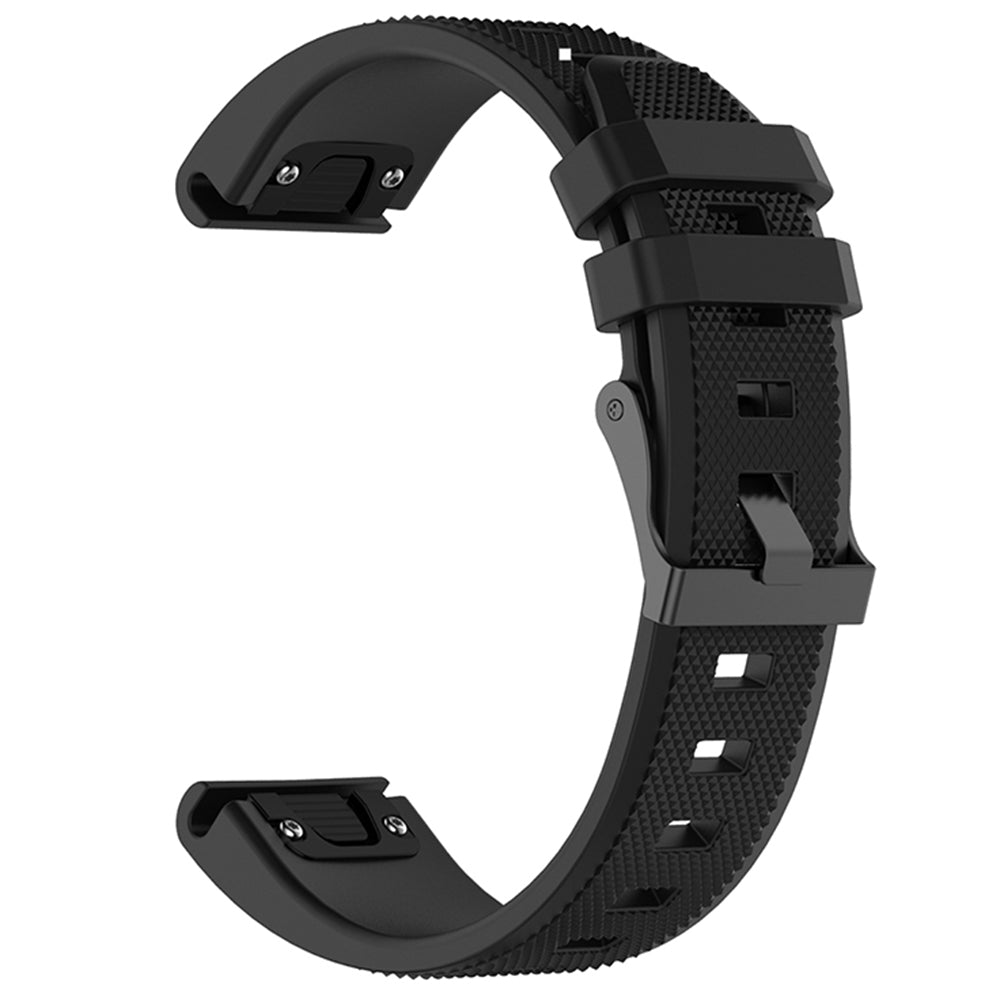 Bracelet Techsuit W058 pour Garmin Instinct / Approach / Fenix Watch Series, 20mm, Noir