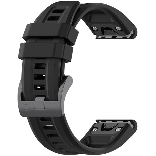 Techsuit W060 Armband für Garmin Instinct / Approach / Fenix Watch Series, 20mm, Schwarz