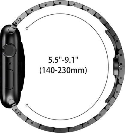 Techsuit W063 band voor Apple Watch 49mm / 46mm / 45mm / 44mm / 42mm Series, Zilverkleurig