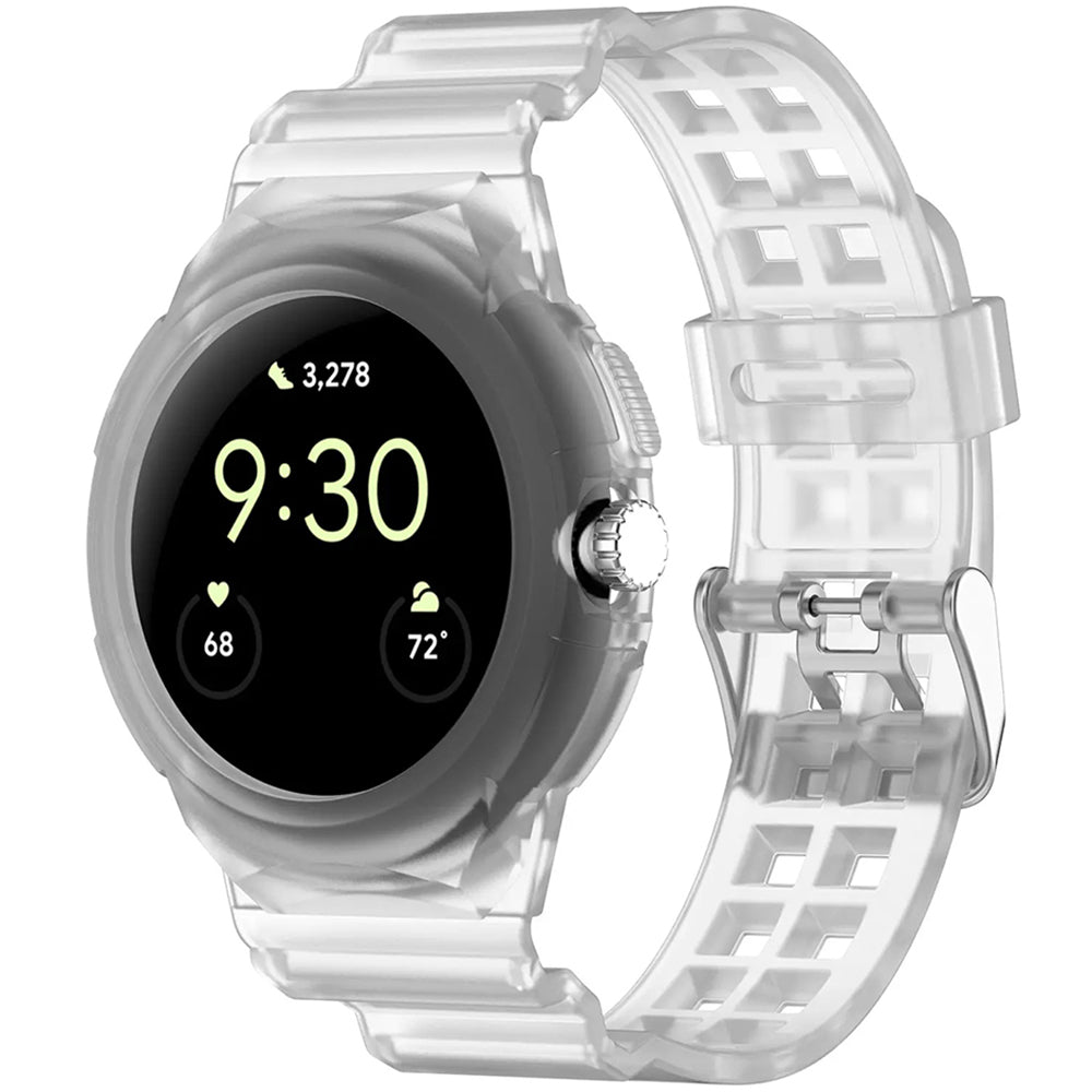Bracelet Techsuit W065 pour Google Pixel Watch 3 41mm / Watch 2 / Watch, Transparent