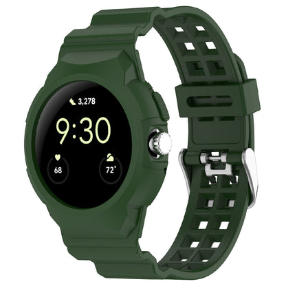Techsuit W065 band voor Google Pixel Watch 3 41mm / Watch 2 / Watch, Groen