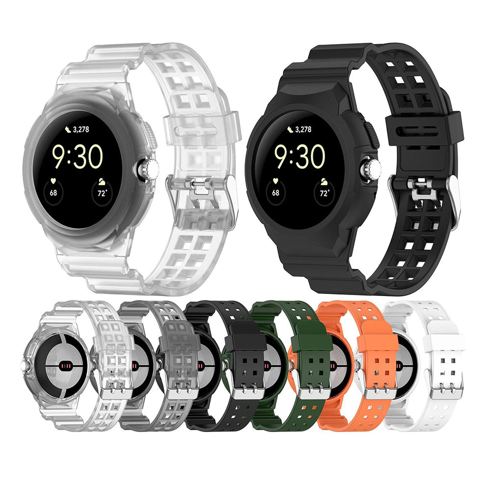 Techsuit W065 band voor Google Pixel Watch 3 41mm / Watch 2 / Watch, Groen