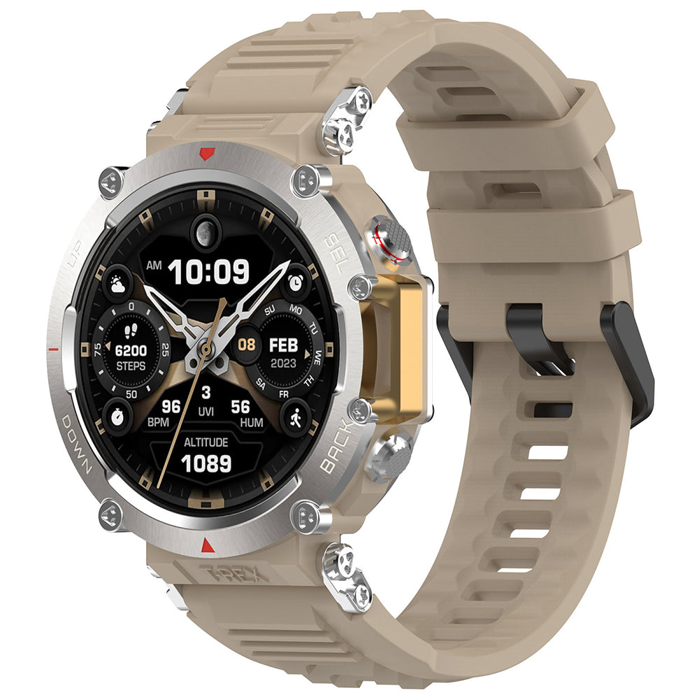 Bracelet Techsuit W067 pour Amazfit T-Rex Ultra, Beige