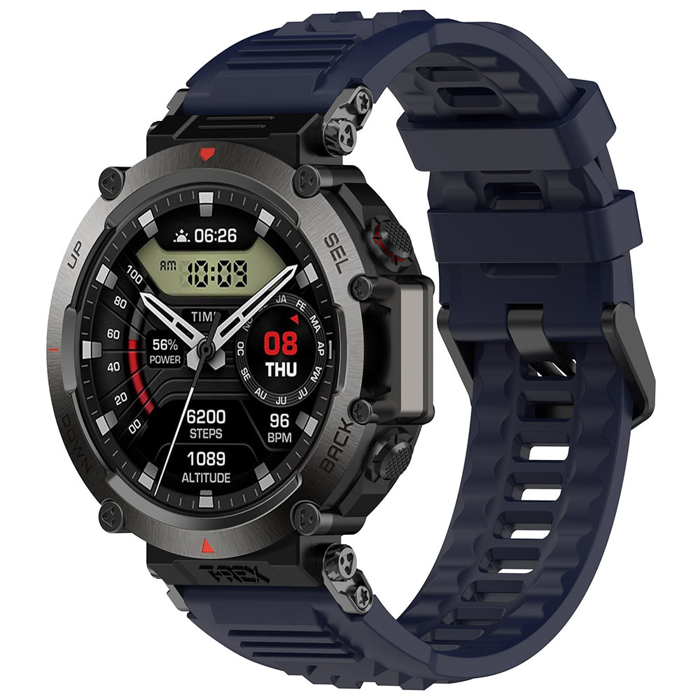 Bracelet Techsuit W067 pour Amazfit T-Rex Ultra, Bleu Marine