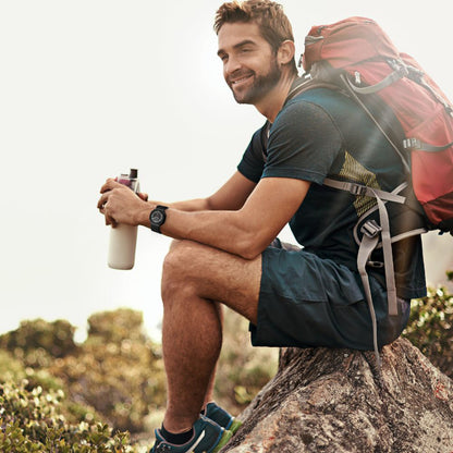 Techsuit W068 band voor Samsung Galaxy Watch Ultra, Zwart Oranje