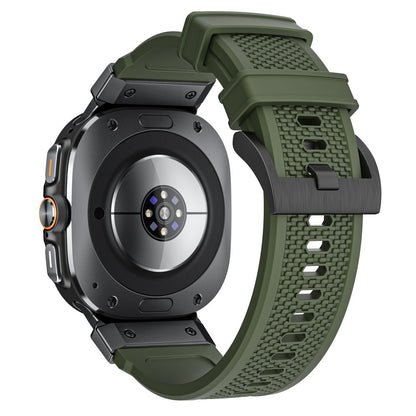 Techsuit W068 band voor Samsung Galaxy Watch Ultra, Zwart Groen