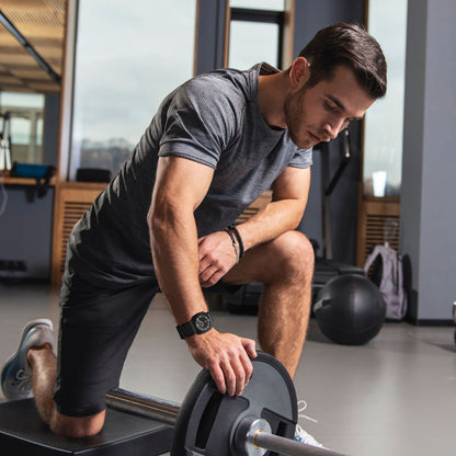 Techsuit W068 band voor Samsung Galaxy Watch Ultra, Zwart Groen