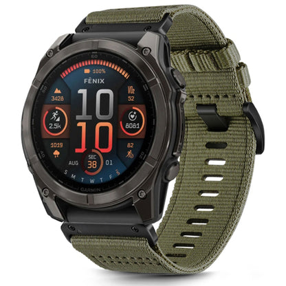 Bracelet Techsuit W070 pour Garmin Watch Fenix Series, 26mm, Vert Foncé