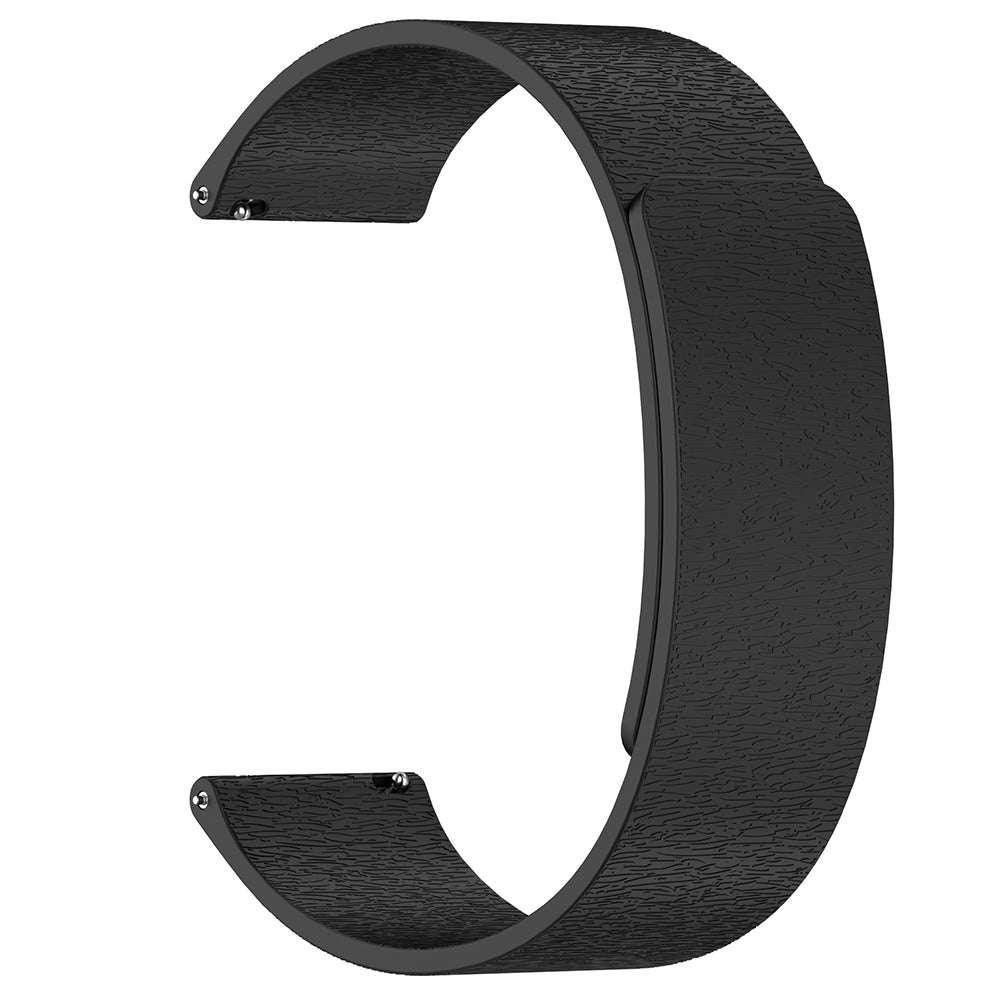 Techsuit W074 band voor Huawei Watch / Garmin Watch Series, 18mm, Zwart