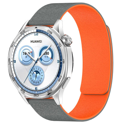 Techsuit W074 Armband für Samsung Galaxy Watch Series, 20mm, Grau Orange