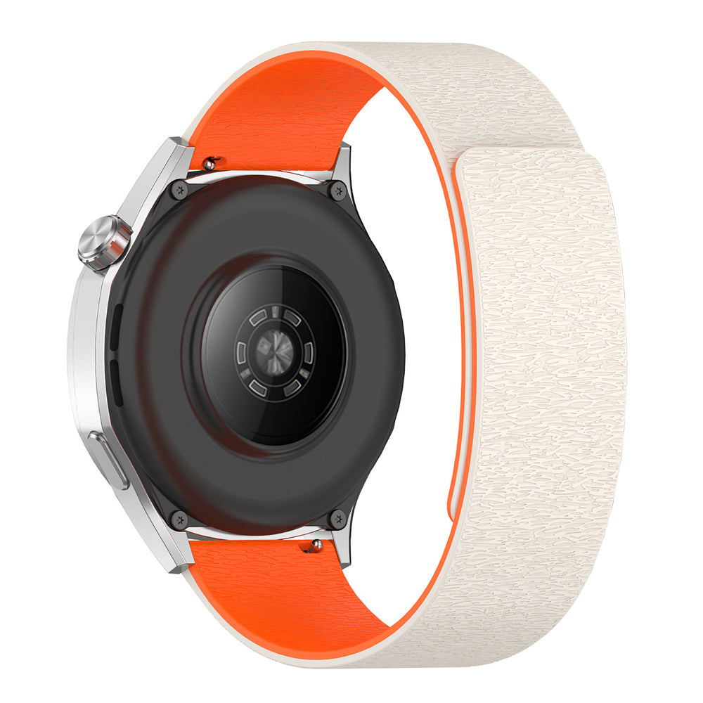 Techsuit W074 Armband für Samsung Galaxy Watch Series, 20mm, Grau Orange