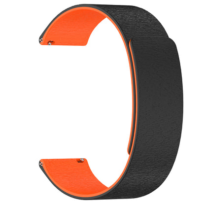Techsuit W074 Armband für Samsung Galaxy Watch Series, 22mm, Schwarz Orange