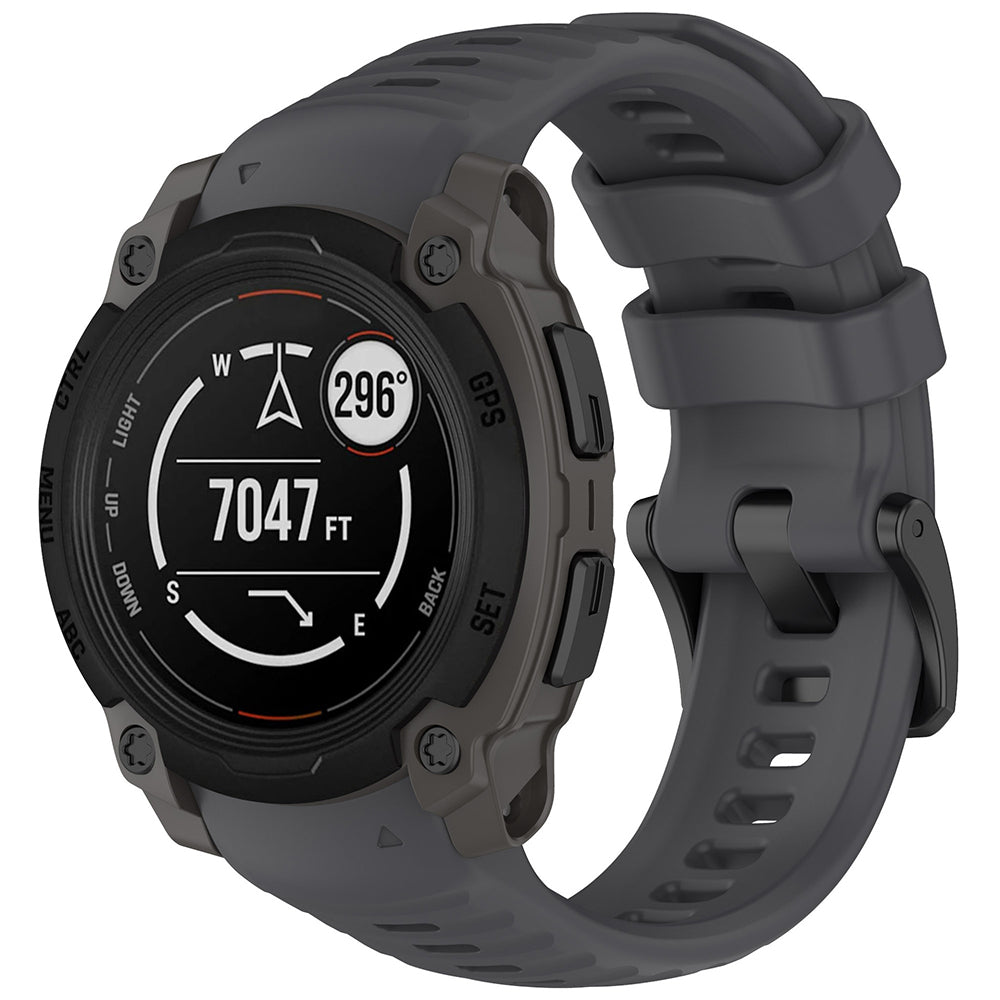 Techsuit W076 Armband für Garmin Instinct E 40mm, Grau