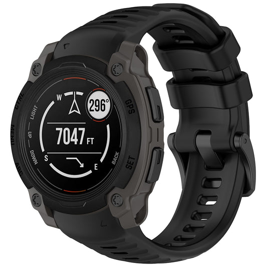 Techsuit W076 riem voor Garmin Instinct E 45mm, Zwart