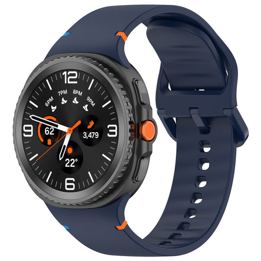 Techsuit W079 Armband für Samsung Galaxy Watch 8 Classic / Watch8 44mm / Watch 8 40mm, Marineblau