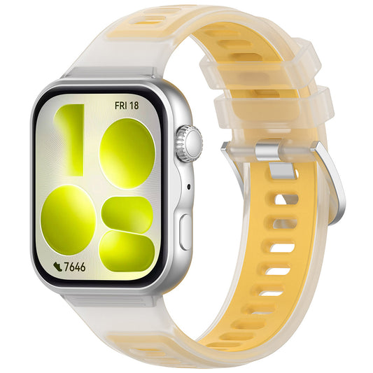 Techsuit-band W084 voor Huawei Watch Fit 5 Pro / Fit 5 / Fit 4 Pro / Fit 4 / Fit 3, Geel