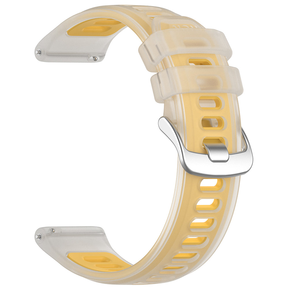 Techsuit-band W084 voor Samsung Galaxy Watch / Huawei Watch Series, 20mm, Geel