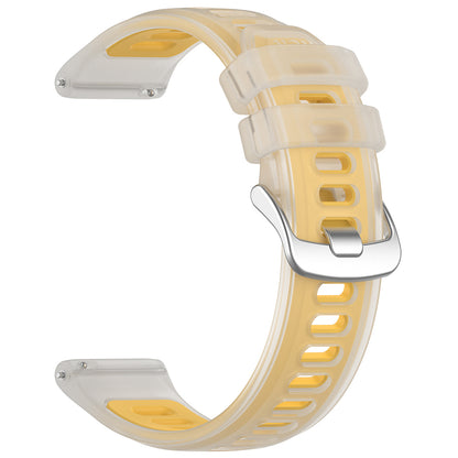 Techsuit-band W084 voor Samsung Galaxy Watch / Huawei Watch Series, 20mm, Geel