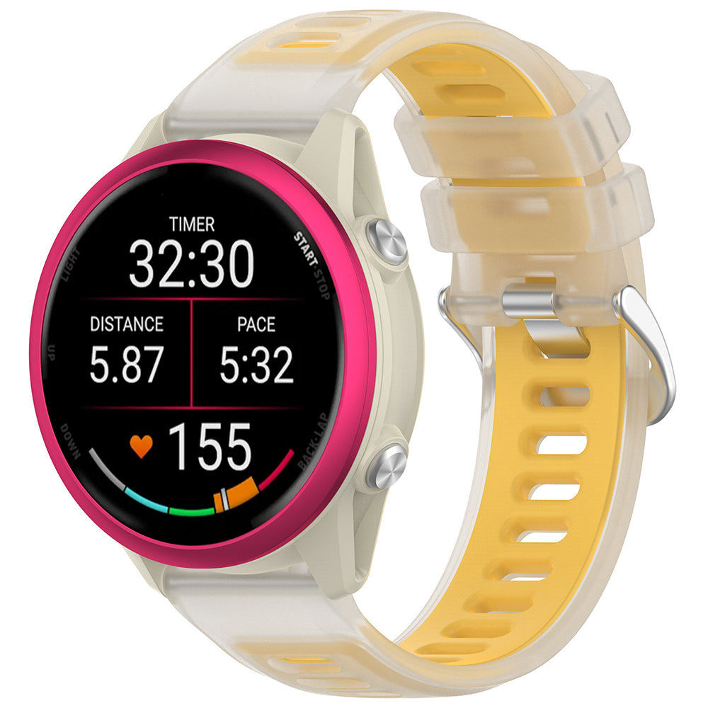 Techsuit-band W084 voor Samsung Galaxy Watch / Huawei Watch Series, 20mm, Geel