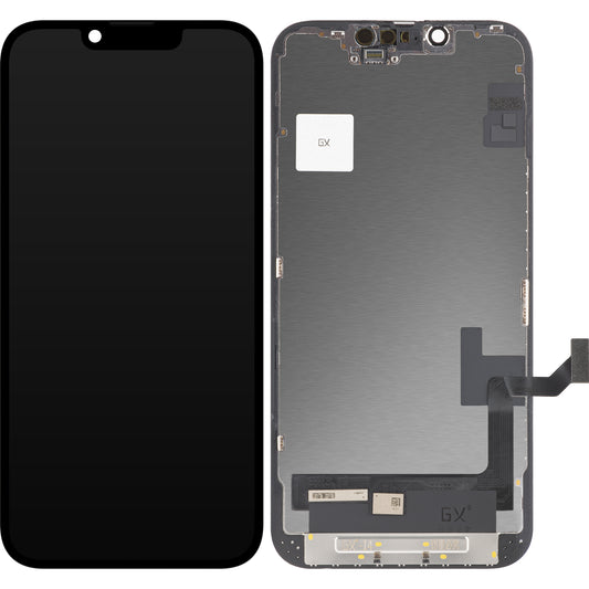 Touchscreen Display GX voor Apple iPhone 14, met frame, OLED-versie, zwart