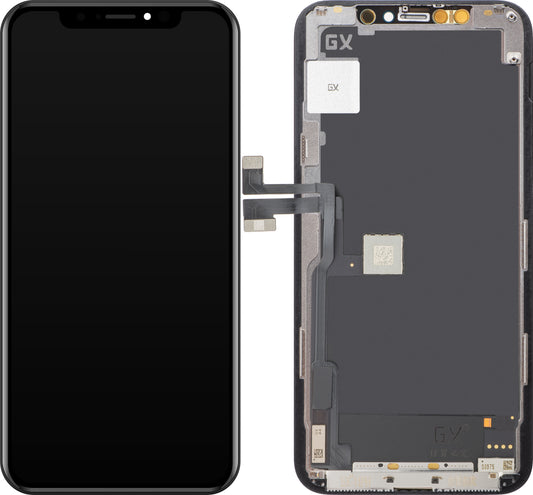 Touchscreen Display GX voor Apple iPhone 11 Pro, met frame, OLED IC beweegbare versie, zwart