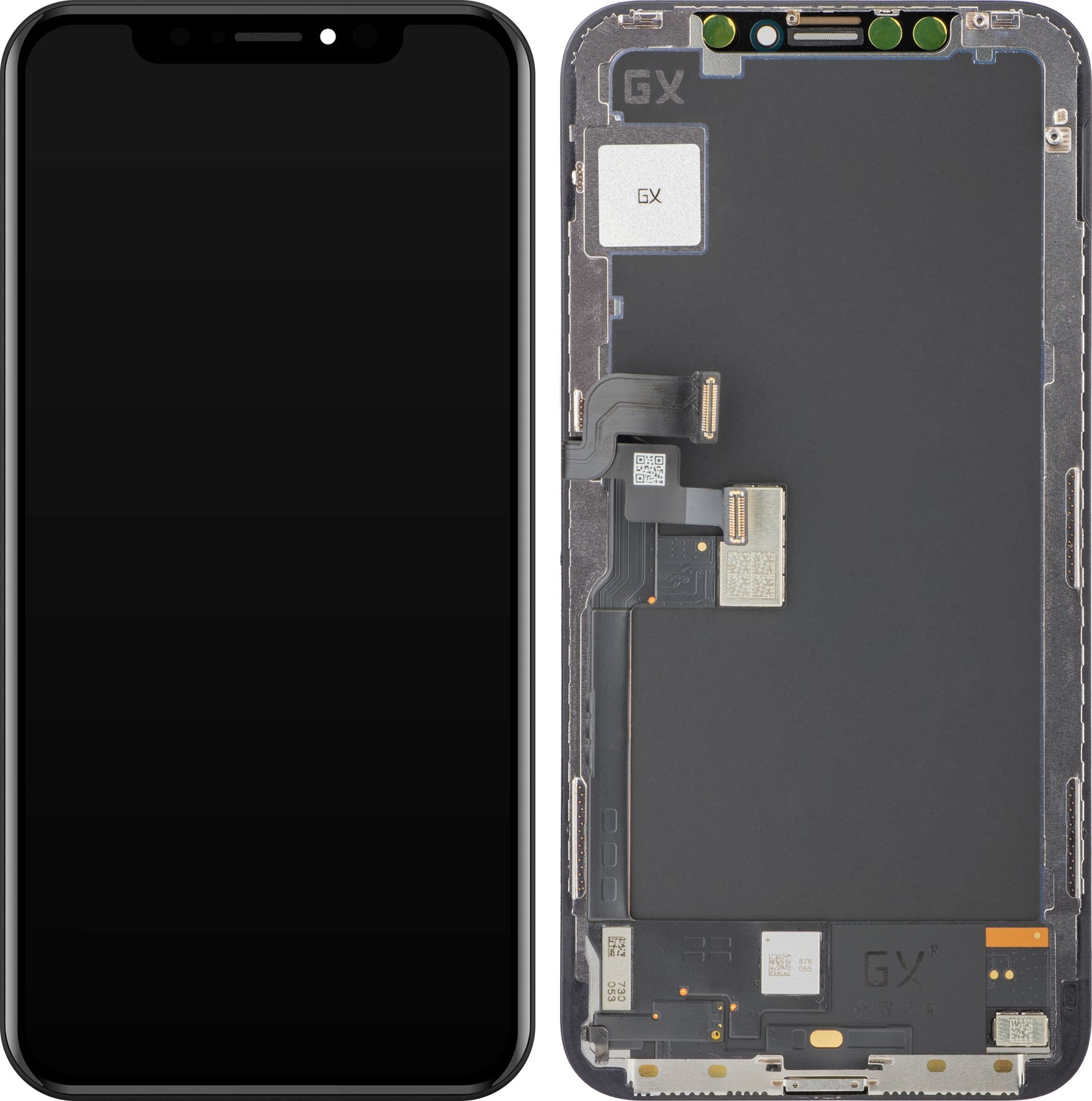 Touchscreen Display GX voor Apple iPhone X, met frame, OLED-versie, zwart