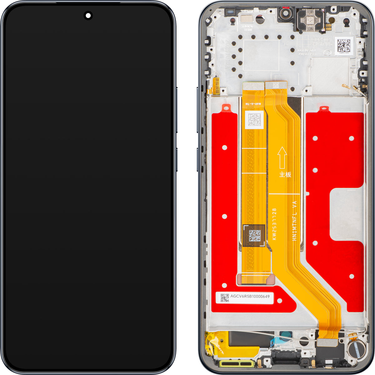 Honor Magic8 Lite Display with Touchscreen, with Frame, Black (Midnight Black), Service Pack 0235ARVC