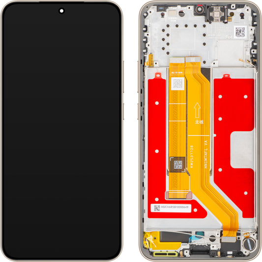 Écran tactile Honor Magic8 Lite avec cadre, doré, Service Pack 0235ARVE