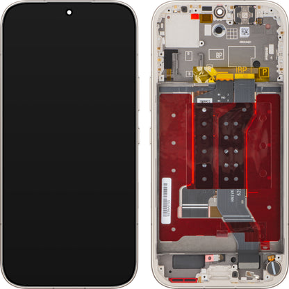 Honor 600 Touchscreen-Display mit Rahmen, Gold (Golden White), Service Pack 0235ATSS