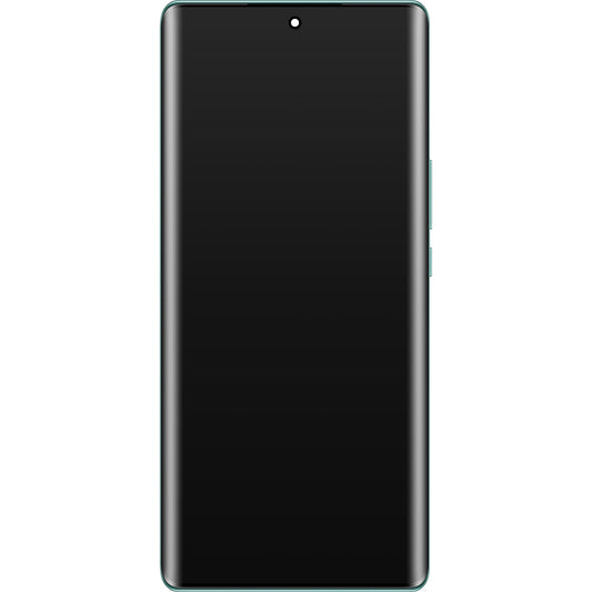 Touchscreen scherm Honor Magic5 Lite, met frame en batterij, Emerald Green, Service Pack 0235AEMX