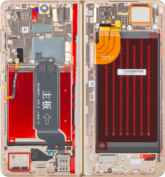 Display mit Touchscreen Honor Magic V5, mit Rahmen, Sub Inner, Gold (Dawn Gold), Service Pack 0235AQBW