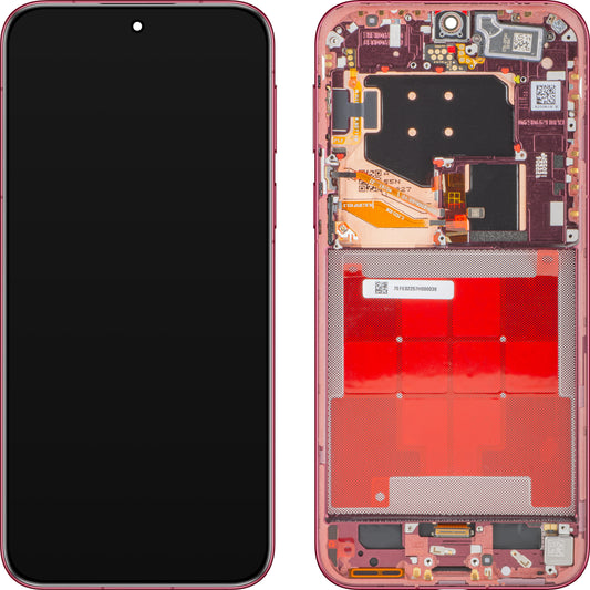Écran tactile Huawei Pura 80 Pro, avec cadre, Rouge (Glazed Red), Service Pack 02357EFE