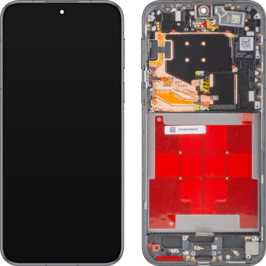 Écran tactile Huawei Pura 80 Pro, avec cadre, Noir (Glazed Black), Service Pack 02357EFC