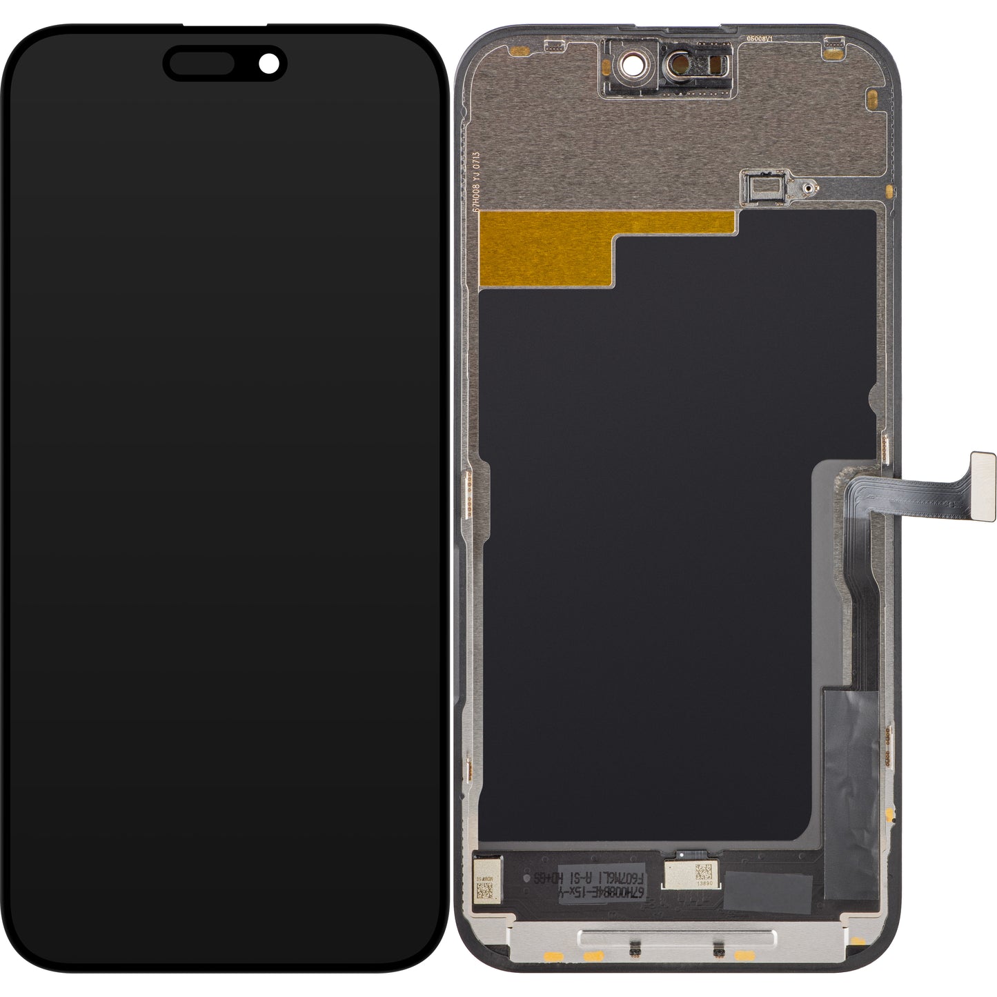 Ecran tactile HWY Apple iPhone 15 Pro Max, avec cadre, In-Cell IC Movable LCD Version, Noir