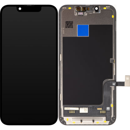 JK Touchscreen Display voor Apple iPhone 13 mini, met frame, In-Cell LCD-versie, zwart 