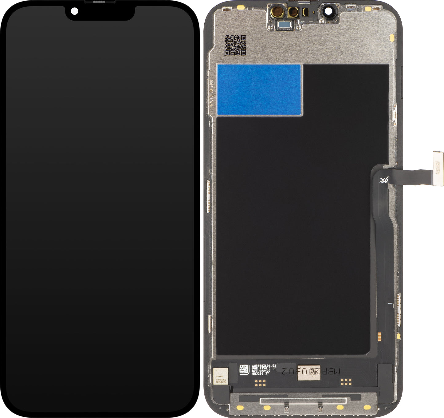 JK Touchscreen Display voor Apple iPhone 13 Pro Max, met frame, In-Cell LCD-versie, zwart 