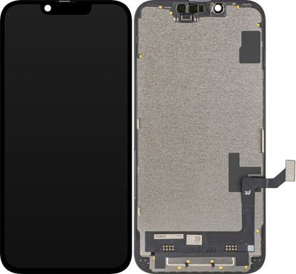 Display mit Touchscreen JK für Apple iPhone 16e, mit Rahmen, LCD In-Cell IC Movable Version, Schwarz