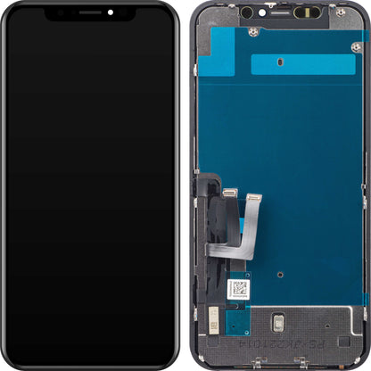 Écran tactile JK pour Apple iPhone 11, avec cadre, version In-Cell LCD, noir