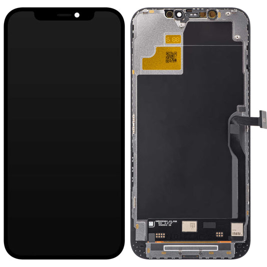 Écran tactile JK pour Apple iPhone 12 Pro Max, avec cadre, version In-Cell LCD, noir