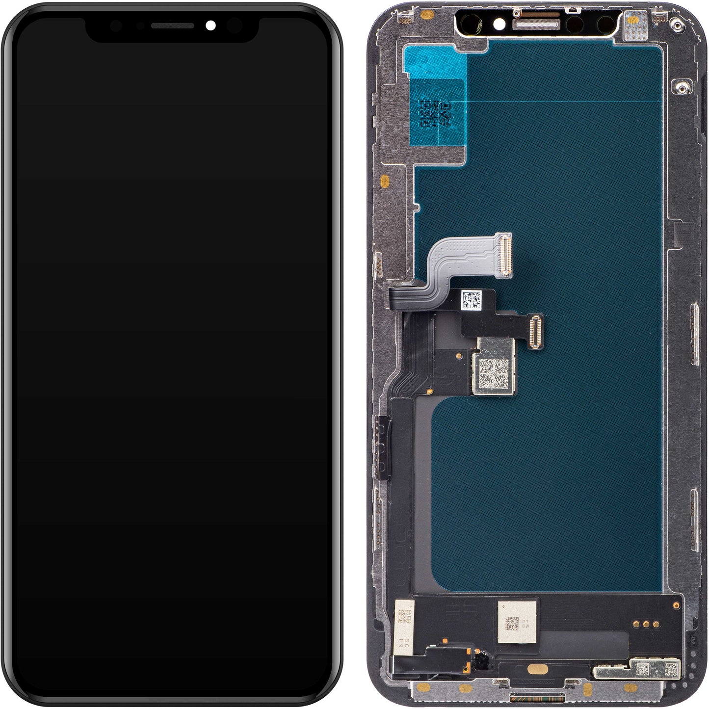 Touchscreen Display JK voor Apple iPhone XS, met frame, In-Cell LCD-versie, zwart