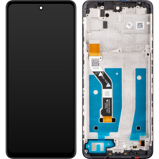 Motorola Moto G60S aanraakscherm, met frame, zwart, Service Pack 5D68C19075