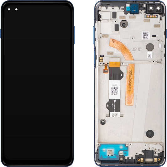 Motorola Moto G 5G Plus Écran tactile, avec cadre, bleu azur, Service Pack 5D68C17494